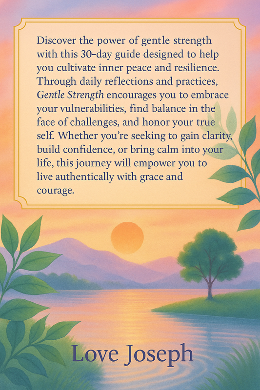 Gentle Strength: A 30-Day Journey to Resilient Peace and Inner Power- Love Joseph