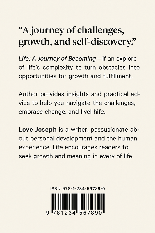 Life: A Journey of Becoming by Love Joseph